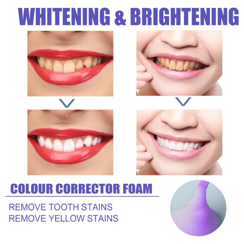 Premium Purple Toothpaste Foam